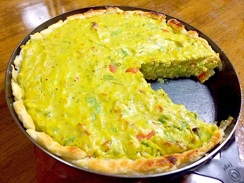 Snapdishの料理写真:Yuka Nakataさんの料理 Quiche Avocado アボカドのキッシュ|くみさんさん