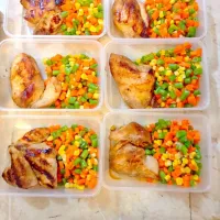 chicken breast teriyaki & veggies|leigh anchetaさん