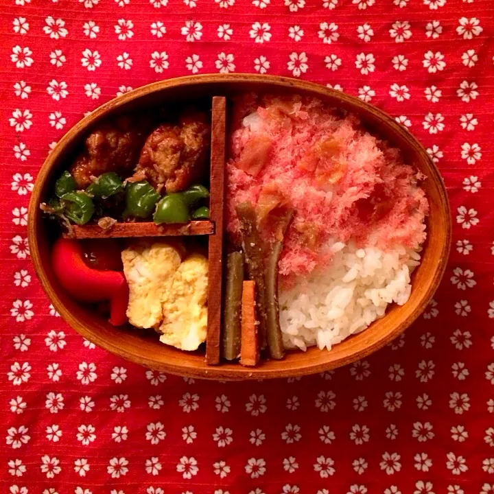 Snapdishの料理写真:サクラ咲くお弁当|nasupiyukoさん