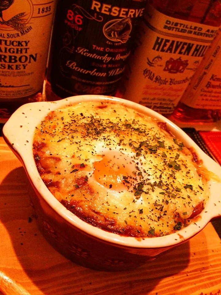 Snapdishの料理写真:〆は焼きカレー|たけさん