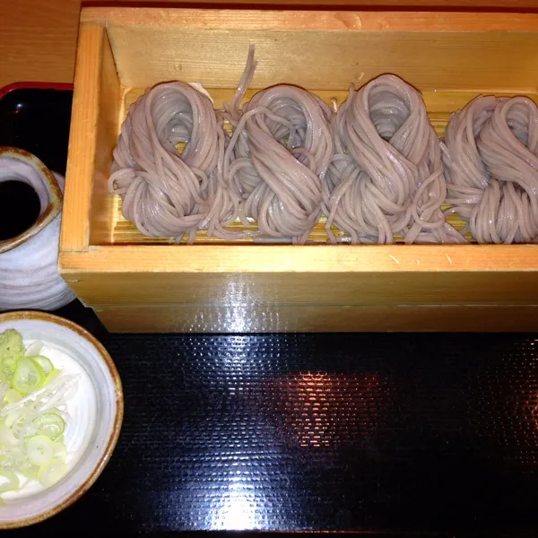 Snapdishの料理写真:本日のランチ、へぎ蕎麦！1.5人前  少し多かったf^_^;)|hnyk75さん