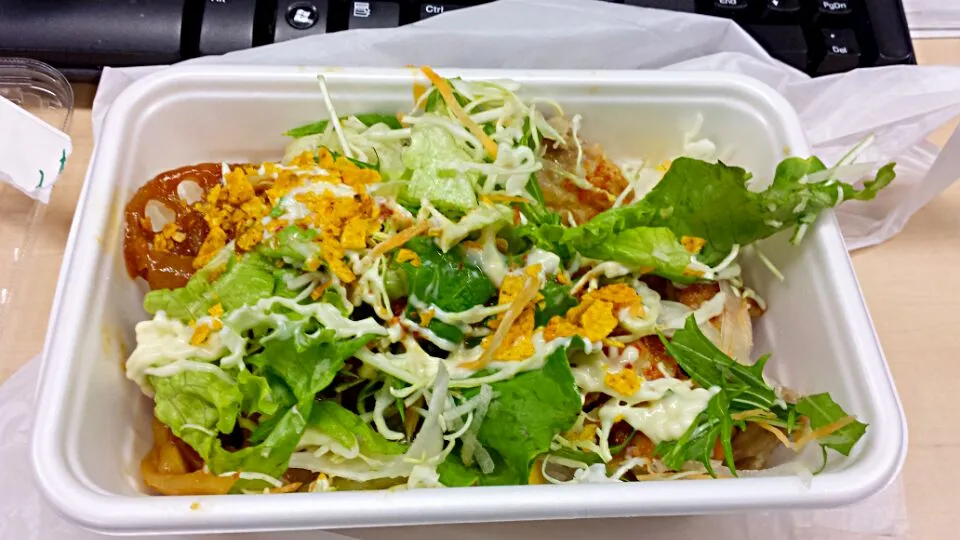 pork bulgogi over the rice n salad|Sueさん