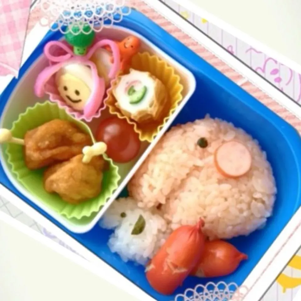 ゾウさんの親子おにぎりお弁当♫|calmamanさん