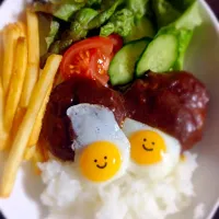 Snapdishの料理写真:ロコモコプレート|haraさん