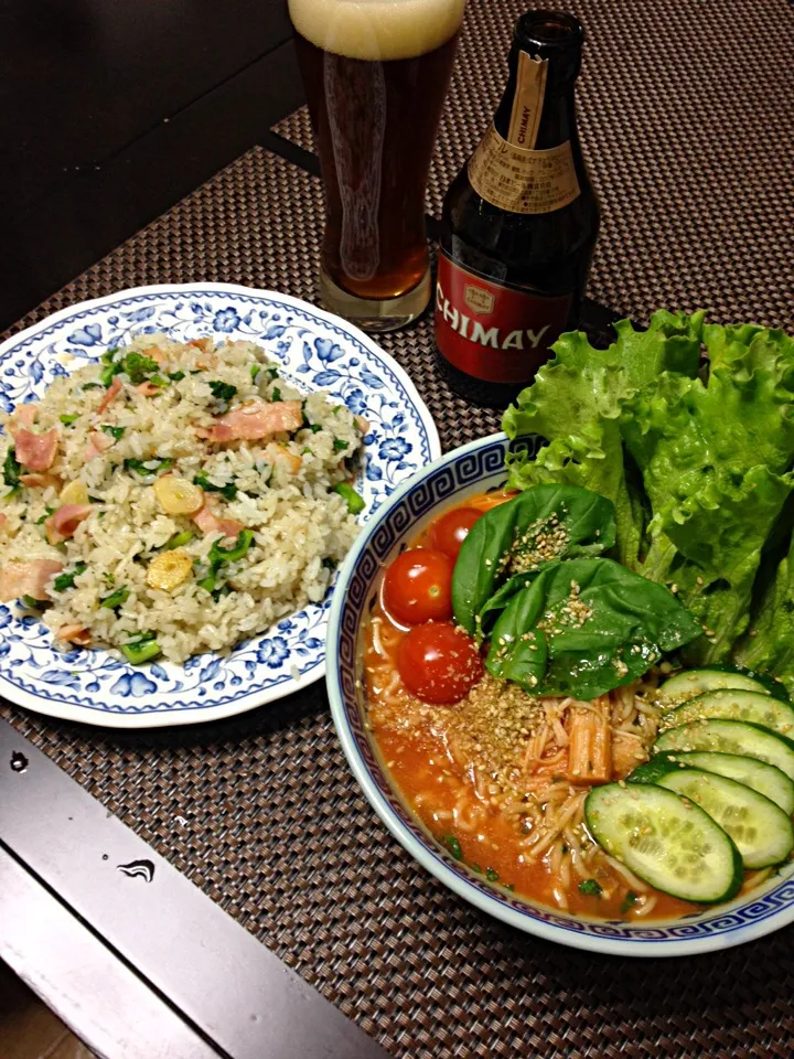 トマトラーメン＆菜の花ライス♪|JunnieElijahさん