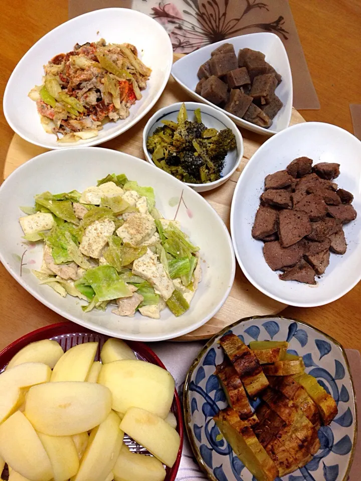 鹿肉〜！豆腐キャベツごま味噌炒め|きよさん