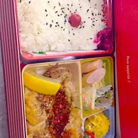 Snapdishの料理写真:クリエイティブママ@スパイシーチキン弁当|Risa Kimuraさん