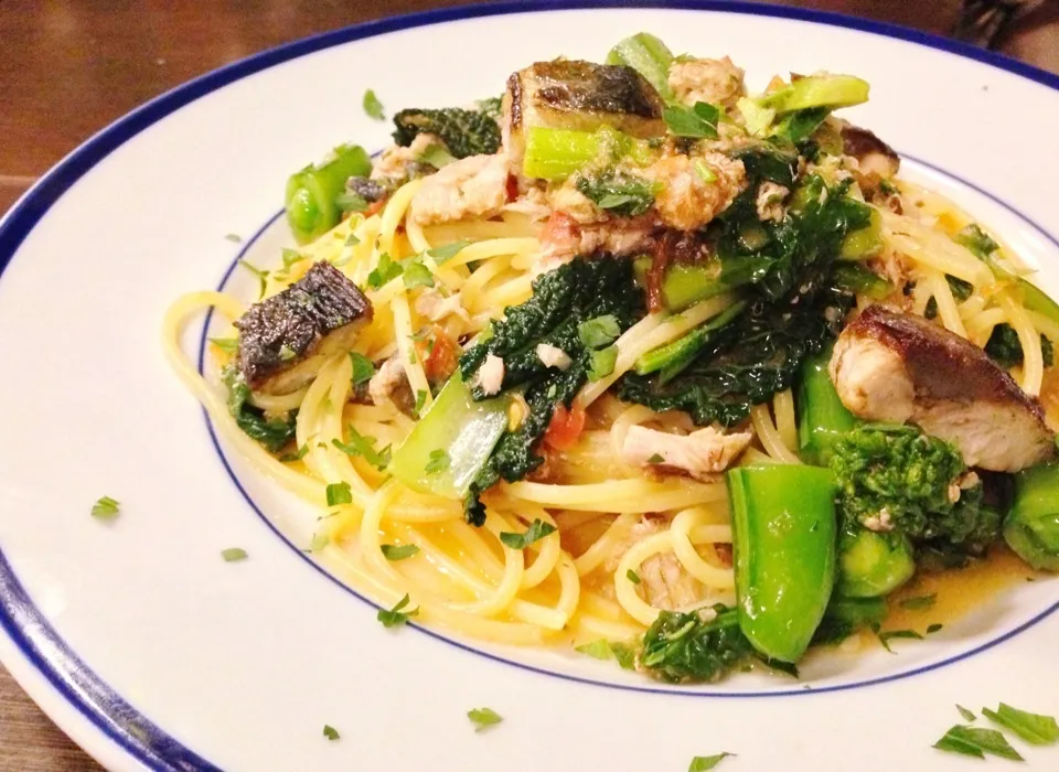 炭火焼サバとお野菜のスパゲッティ！|Ken Kitamuraさん