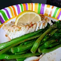 cod with chinese broccoli|agnes roさん