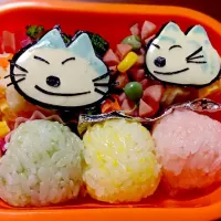 Snapdishの料理写真:11ぴきのねこのお花見|あきさん