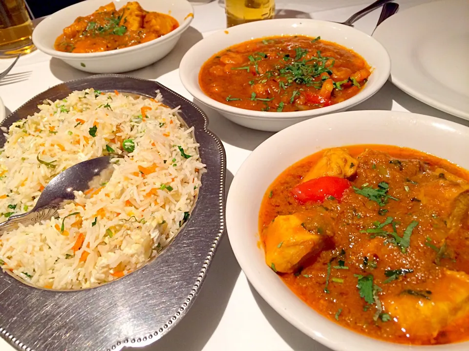 Snapdishの料理写真:London India Chicken Curry & Special fry rice|Mabo Nagaiさん