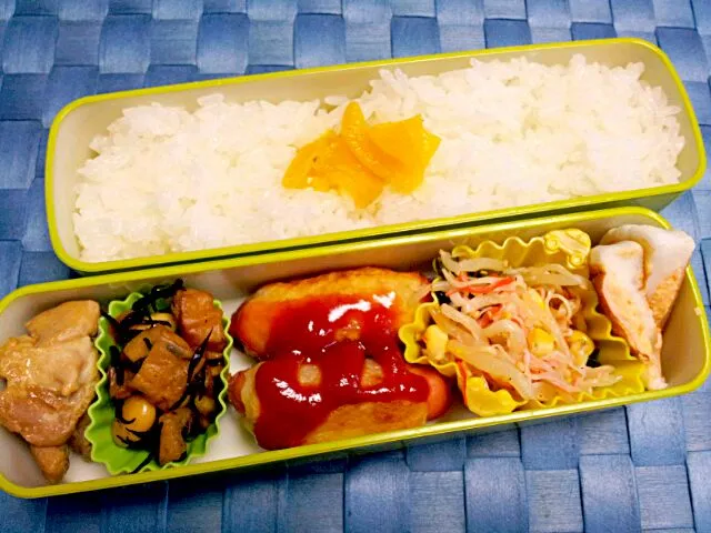 Snapdishの料理写真:2014.3.17
旦那お弁当(*^^*)|さやさん