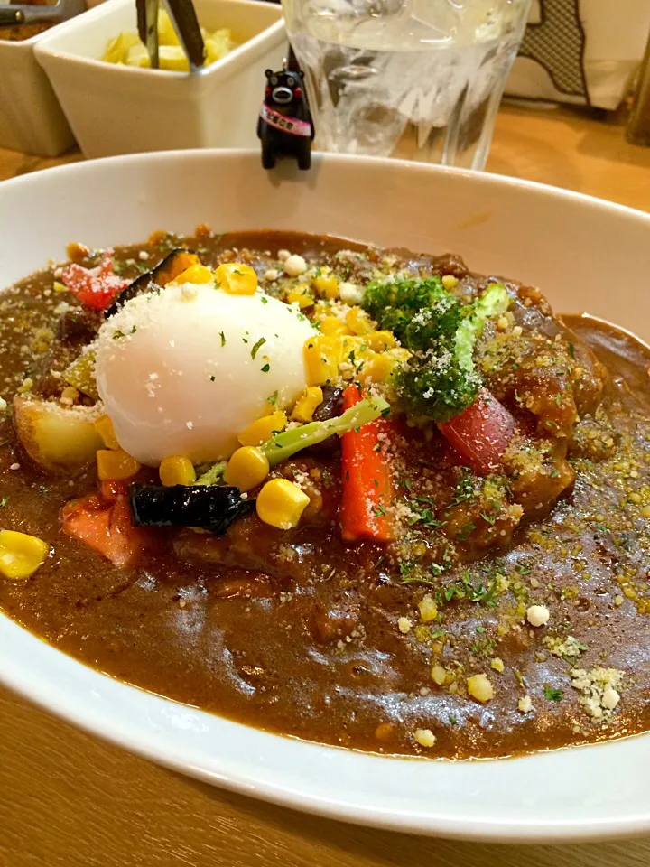 Snapdishの料理写真:マダム•カリーのキーマカレー温玉載せ！2014#133 (892)|大阪カレー部長さん