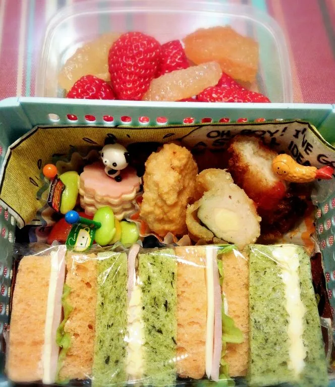 Snapdishの料理写真:幼稚園お弁当(年少)|TSUKIさん