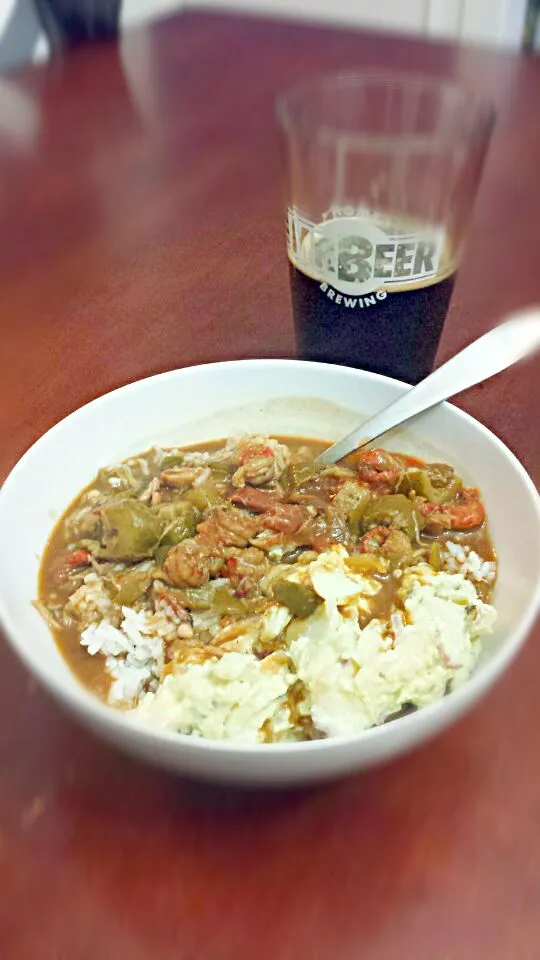 Snapdishの料理写真:Seafood Gumbo with Crab, Crawfish, and Shrimp|Travis Dufreneさん