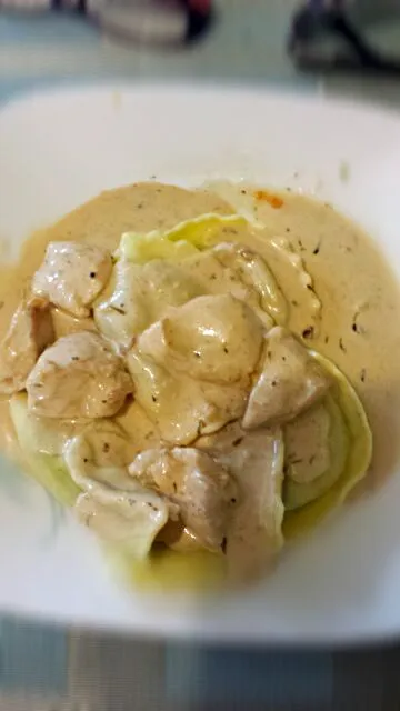 ravioli with homage lemon thyme cream sauce|dayanaさん