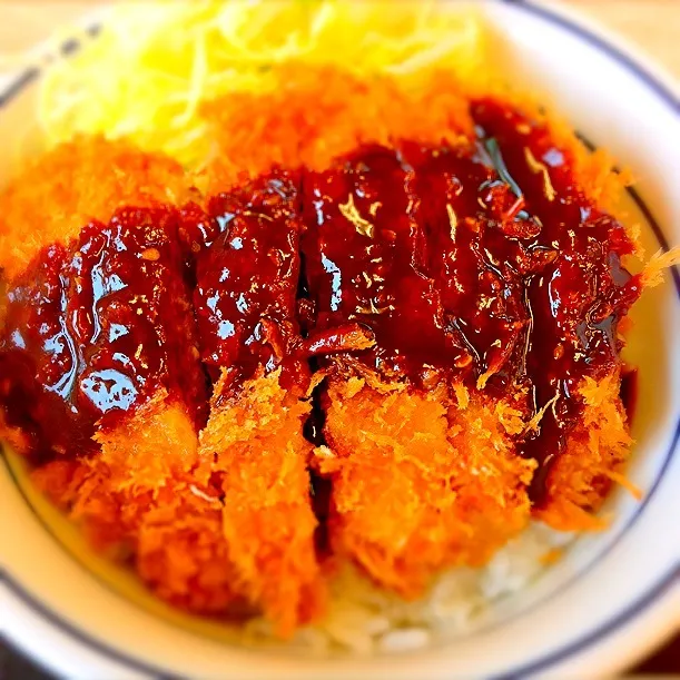 ソースカツ丼(*^^*)|いかぴさん