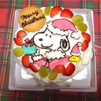 スヌーピーのクリスマスケーキ|pukuchanさん