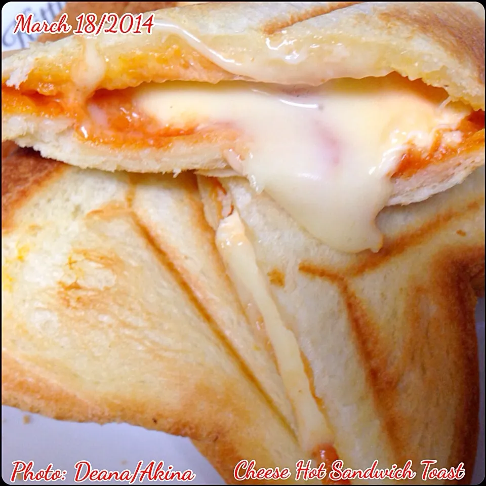 Snapdishの料理写真:Cheese Hot Sandwich Toast|Deana/Akinaさん