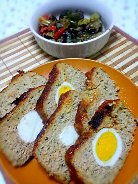 Dinner tonight: meatloaf and ratatouille. #first attempt|Eunice Pacsiさん