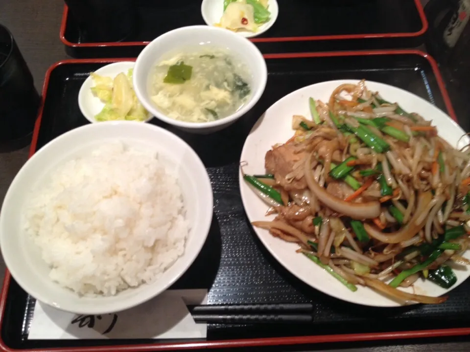 肉野菜炒め定食|おっちさん