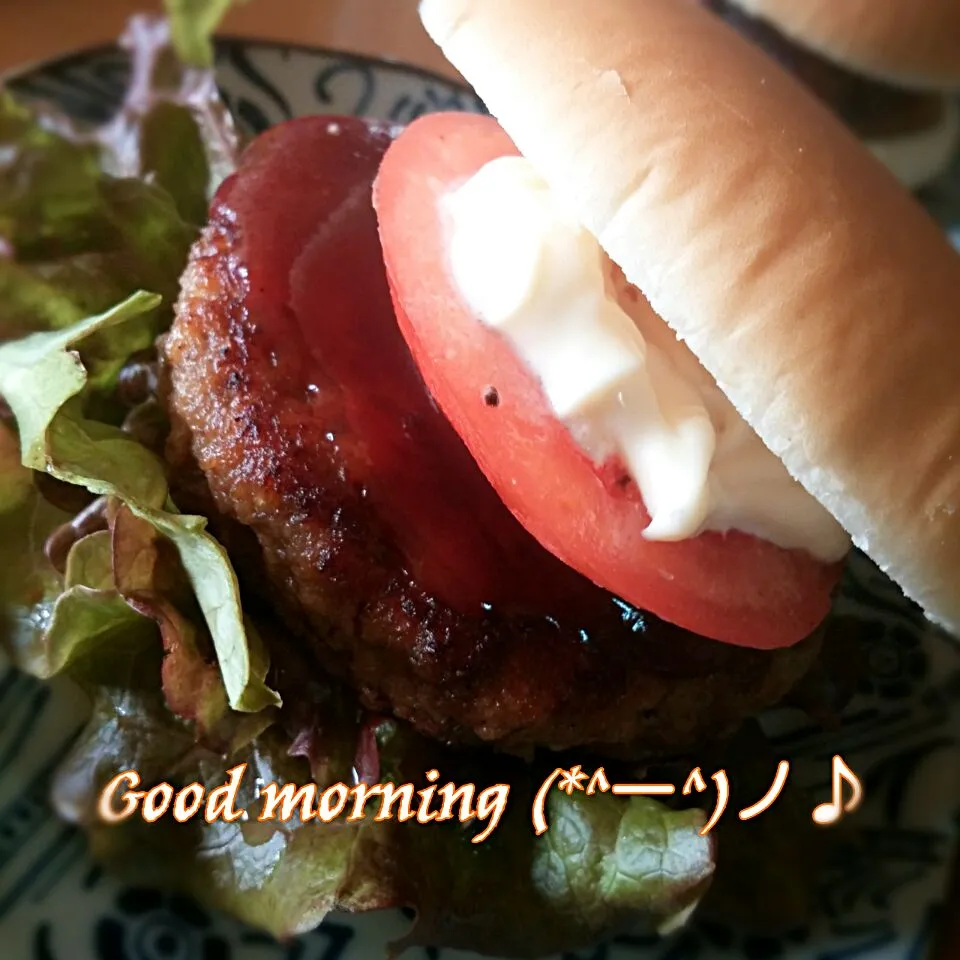 Snapdishの料理写真:ハンバーガー♪♪|みき🍴さん