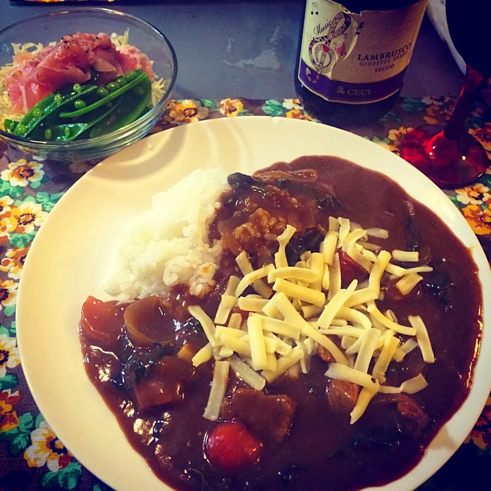 カレー チーズ溶けてない…|NAOさん