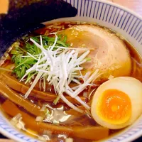 Snapdishの料理写真:藤枝名物早朝ラーメン  ちっきんのしょうゆラーメン|Tatsuo Abeさん