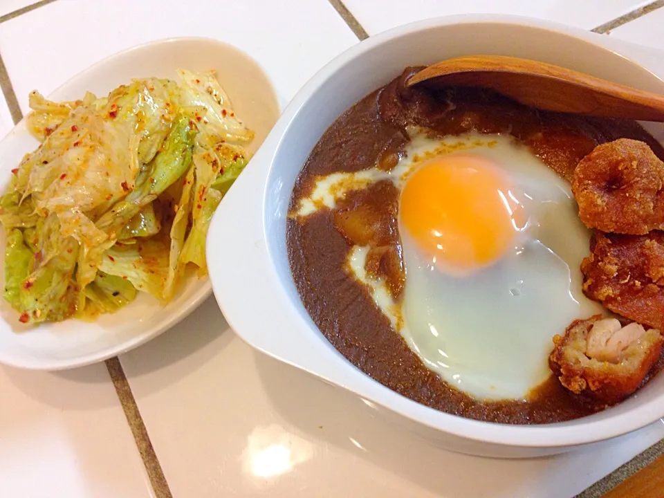 今日の夕食は、焼きカレー🍛＆チョレギサラダ|Miho  Yamashitaさん