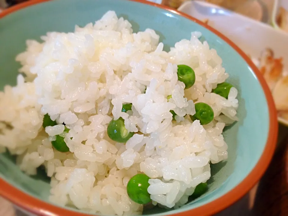 グリンピースご飯|きむらゆりかさん