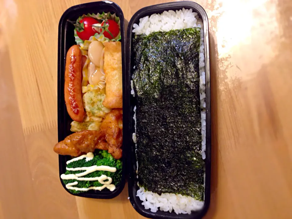 Snapdishの料理写真:弟の手抜き弁当！|ぽっちゃまさん