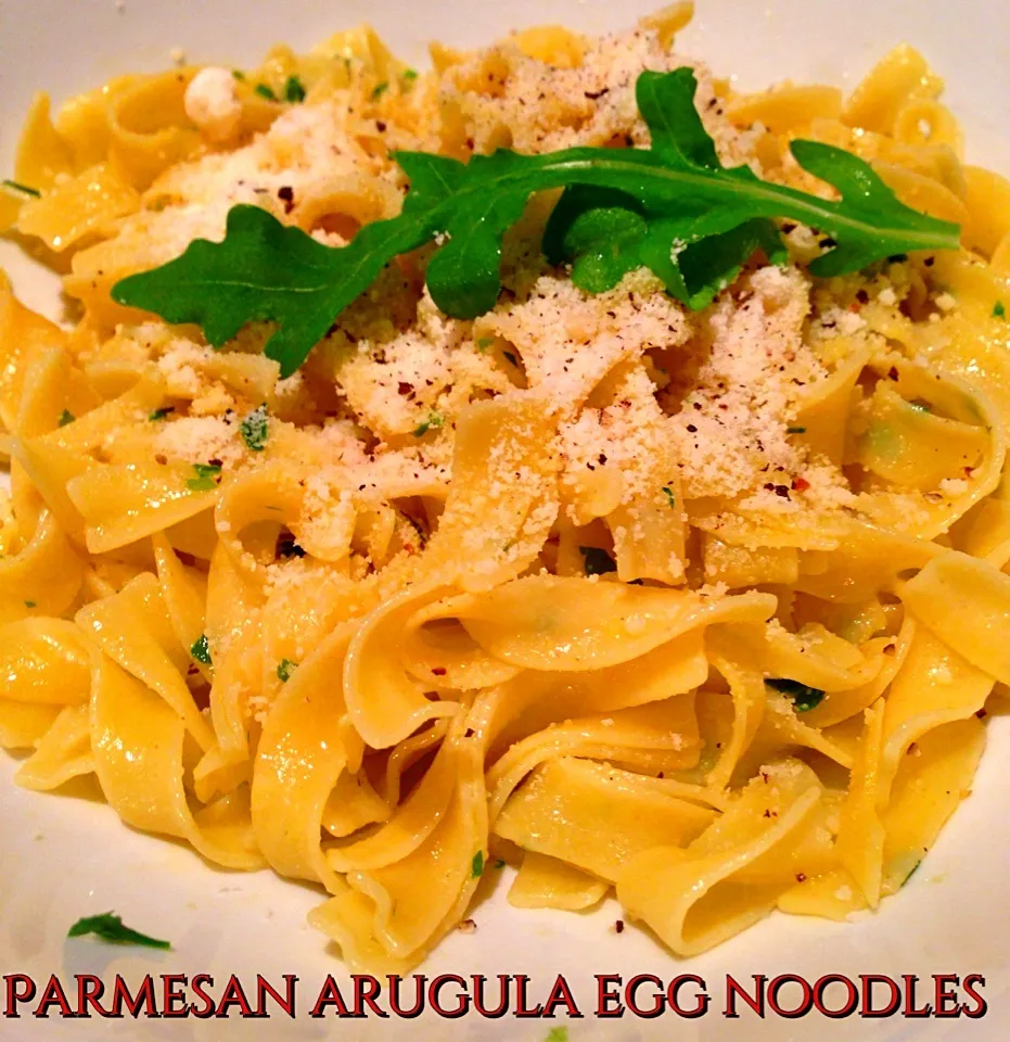 Parmesan arugula egg noodles|bertocci infernoさん