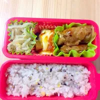 Snapdishの料理写真:十八穀米弁当|抹茶さん