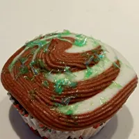 Snapdishの料理写真:Vanilla-chocolate swirl cupcake! Another fun creation|Sheila Chanさん