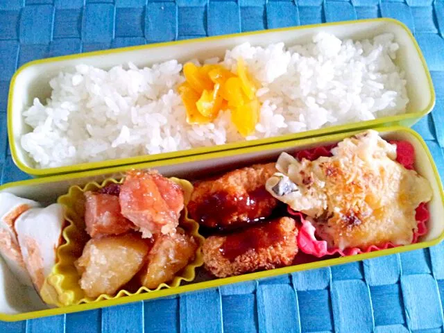 Snapdishの料理写真:2014.3.20
旦那お弁当(*^^*)|さやさん