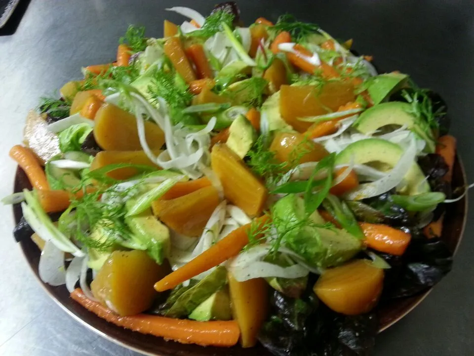 Beetroot, carrot, fennel and Avocado|Salad Chefさん