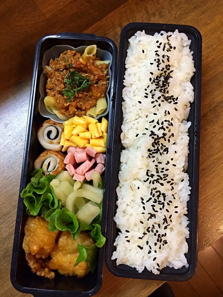 中坊弁当🌸もうすぐ春休みで給食終了💦|はやちんさん