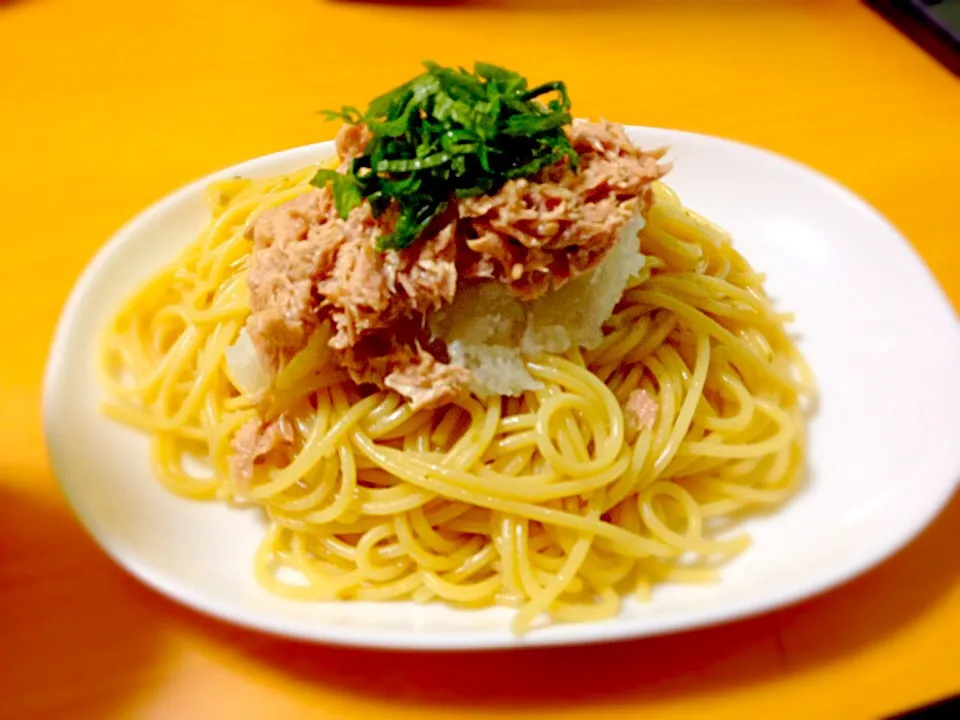 おかなさんの料理 ツナ＆大根おろしのあっさりパスタ 柚子胡椒風味(*☻-☻*)|さちこさん