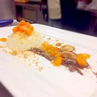 Panna cotta zucca confit nutella e amaretto|Fabrizio Pelagus Castelliさん