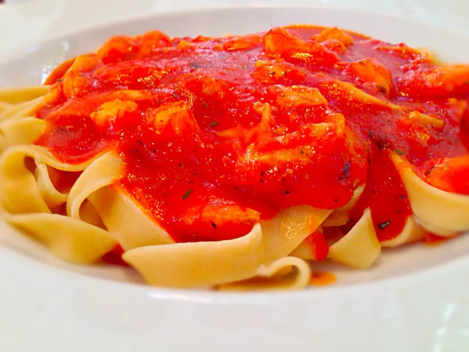 Snapdishの料理写真:Fettuccine Marinara|Marisol Ordoñanaさん