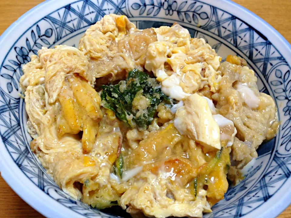 昨夜の残りのかき揚げで天とじ丼|川上千尋さん