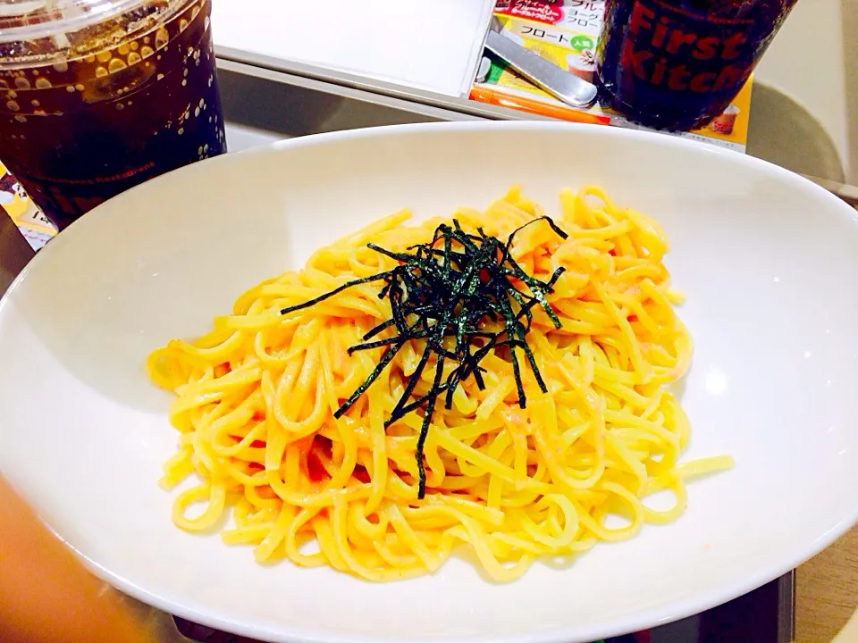 Snapdishの料理写真:Mintai spag|Lorna Masayaさん