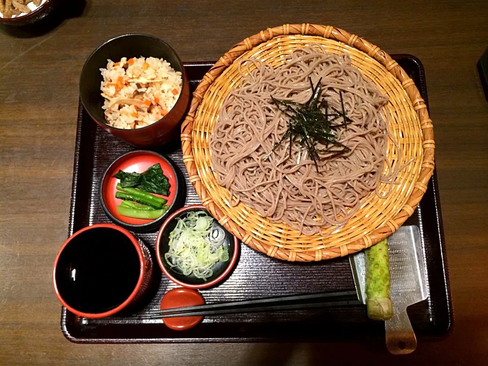 ざるそば定食|ばーさんさん