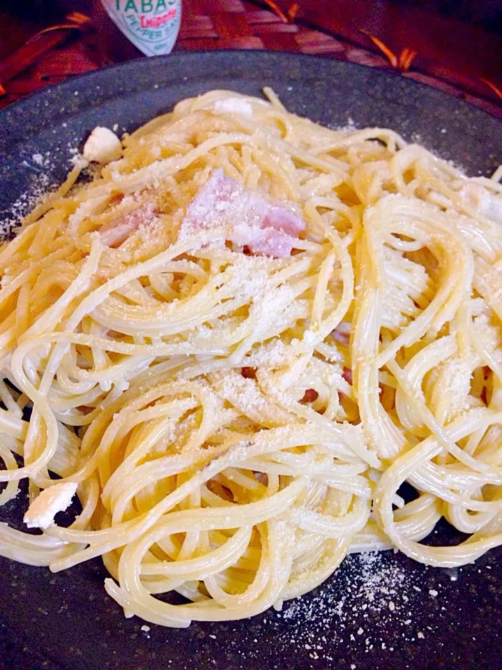 Snapdishの料理写真:Soy milk cream pasta✨豆乳ｸﾘｰﾑﾊﾟｽﾀ by chef hubby|🌈Ami🍻さん