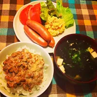 Snapdishの料理写真:二日酔いの朝ごはん