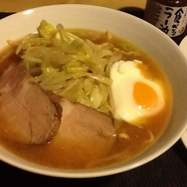 味噌チャーシュー麺、おにぎり|tomomy_saitoさん