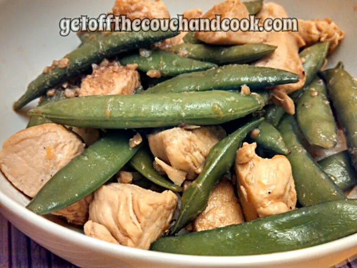 Garlic-lemon chicken & sugar snap pea stir fry|Sashi Steinerさん