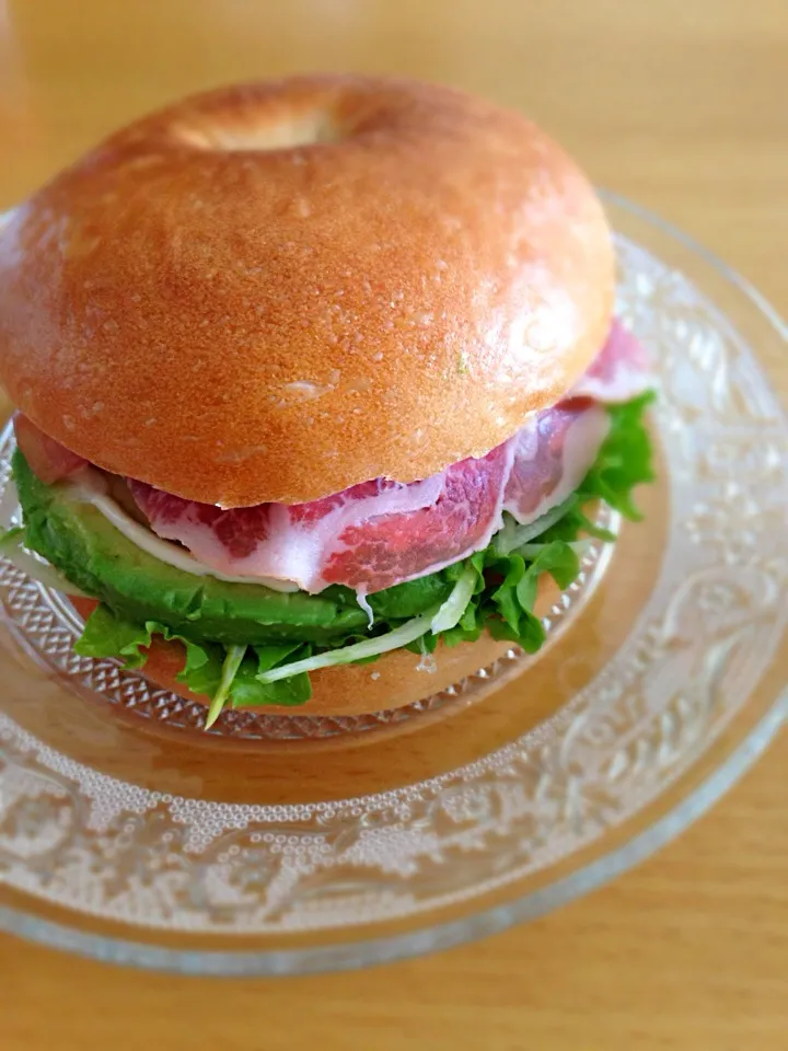 ベーグルサンドのランチ|ゆかりさん