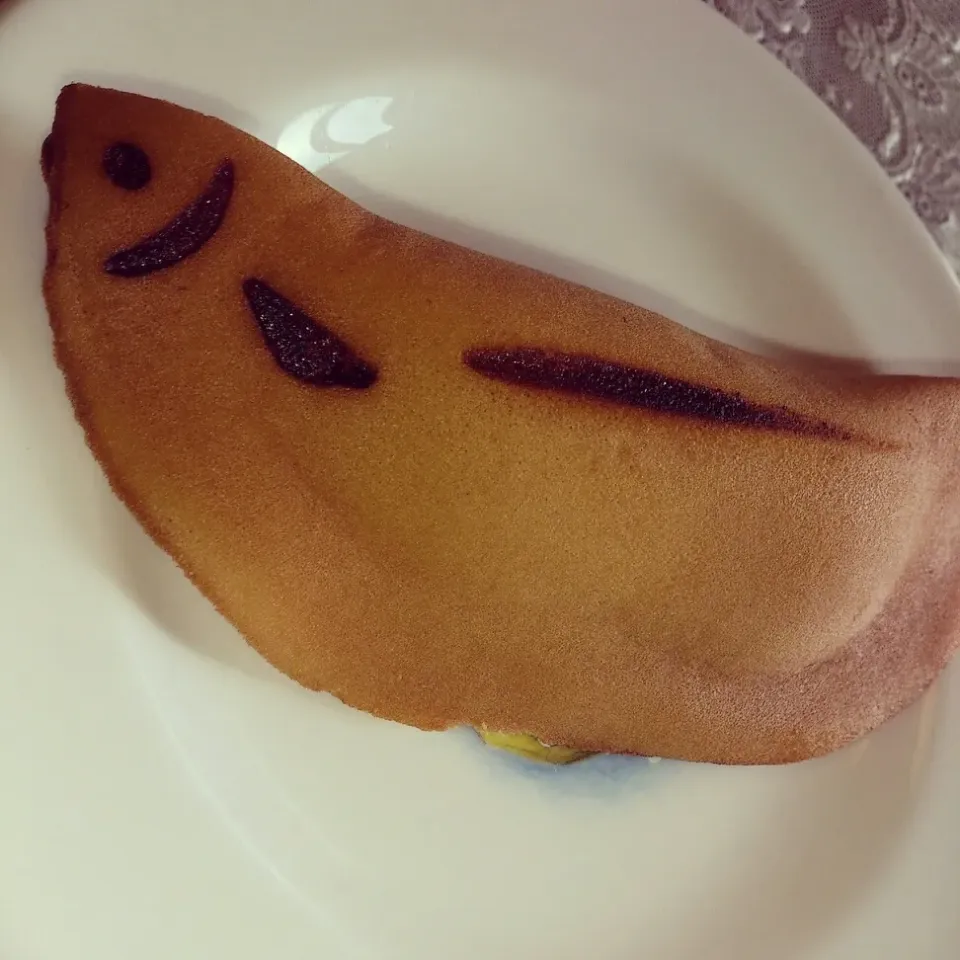 Snapdishの料理写真:あゆっていうお菓子(( L('ω')┘))もちもち餅にこし餡が包まれてるやつ。|Azusaさん