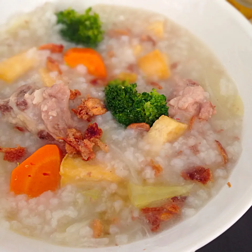 Snapdishの料理写真:Pork rib porridge|willzさん